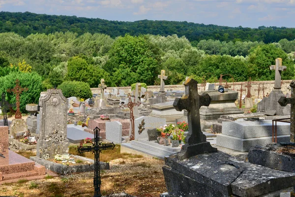 France, the cemetery of Delincourt in Oise — Stock Photo, Image