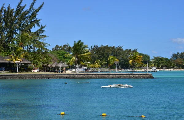 Schilderachtige gebied van La Pointe aux Hotel in Mauritius reputatie — Stockfoto