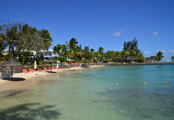 Schilderachtige gebied van La Pointe aux Hotel in Mauritius reputatie — Stockfoto