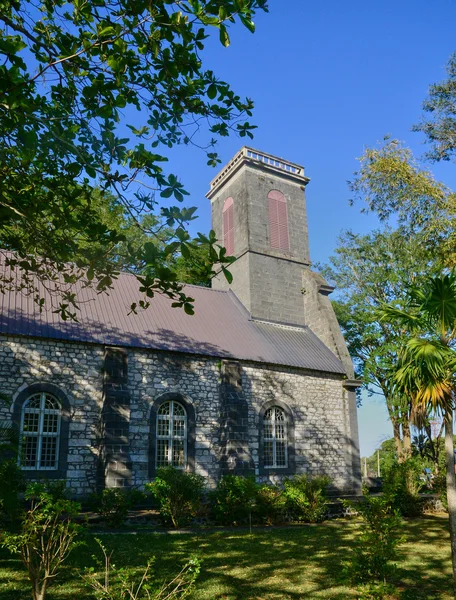 Mauritius, historische kerk van pompelmoes — Stockfoto