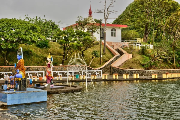 Afrika, indiai templom Grand Bassin Mauritius Sziget — Stock Fotó