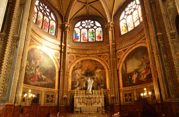 Fransa, Paris saint Eustache Kilisesi — Stok fotoğraf