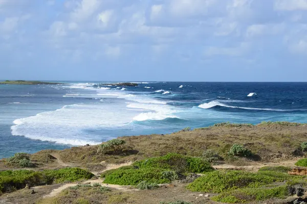 Maurício, pitoresca ilha farol em Mahebourg aera — Fotografia de Stock