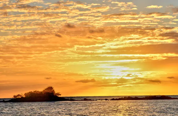 Afrika, sonnenuntergang im mont choisy in mauritius — Stockfoto