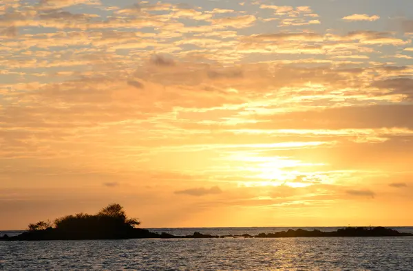 África, puesta de sol en Mont Choisy en Mauricio — Foto de Stock