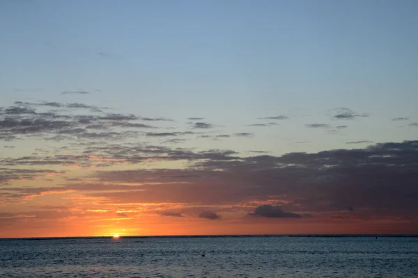 África, puesta de sol en Mont Choisy en Mauricio — Foto de Stock