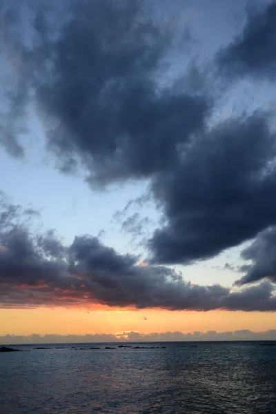 Africa,sunset in Mont Choisy in Mauritius — Stock Photo, Image