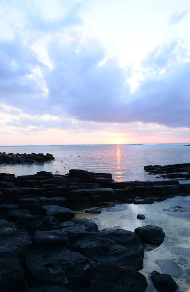 Afrika, sonnenuntergang im mont choisy in mauritius — Stockfoto