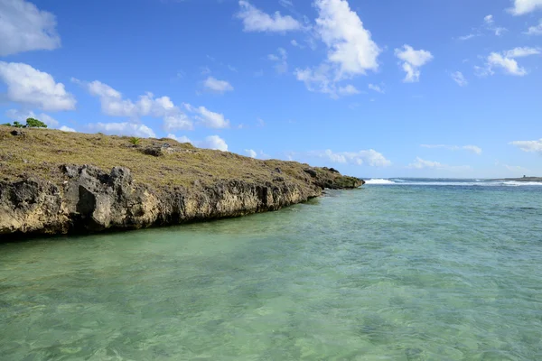 毛里求斯，在马埃堡 aera 风景如画的灯塔岛 — 图库照片