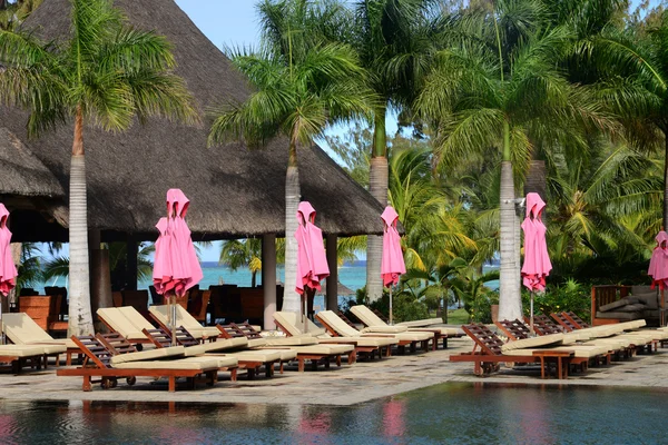 Afrique, quartier pittoresque de La Pointe Aux Canonniers à Maurice — Photo