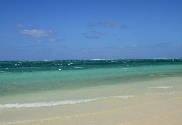 Mauricius, malebné vesnici Belle Mare — Stock fotografie