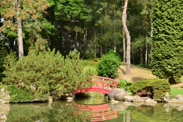 La France, le jardin japonais pittoresque d'Aincourt — Photo