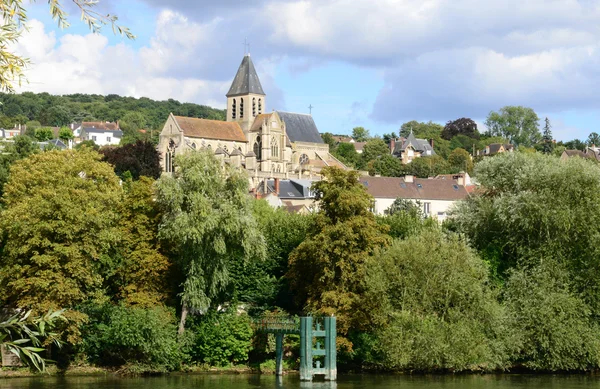 Frankrike, Saint Martin kyrkan av Triel i les Yvelines — Stockfoto