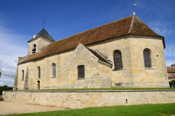 Fransa, val d sagy klasik Kilisesi oise — Stok fotoğraf