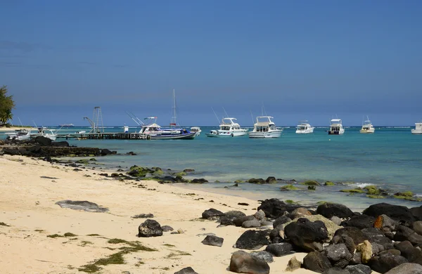 África, pintoresca zona de La Pointe Aux Canonniers en Mauricio — Foto de Stock