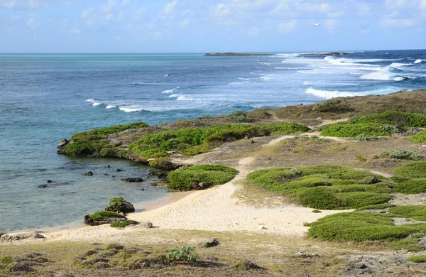 Mauritius, malerische Leuchtturminsel in der mahebourg aera — Stockfoto