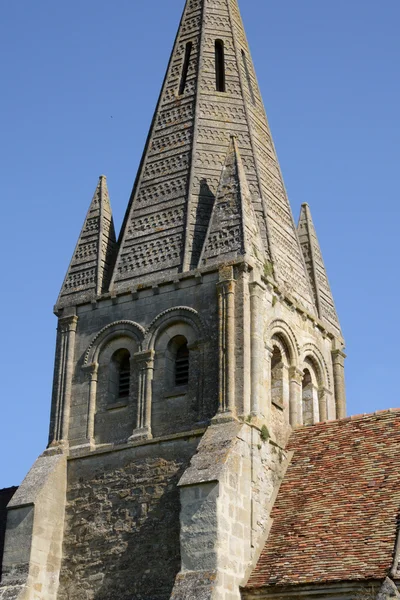 Frankrike, Saint Martin-kyrkan av Gadancourt — Stockfoto