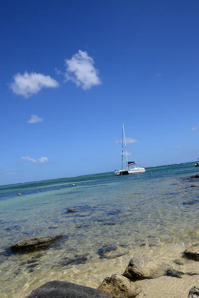 Picturesque area of la Pointe aux canonniers in Mauritius — Stock Photo, Image
