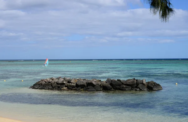 Picturesque area of la Pointe aux canonniers in Mauritius — Stock Photo, Image