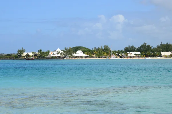 África, pintoresca aera de Blue Bay cerca de Mahebourg — Foto de Stock