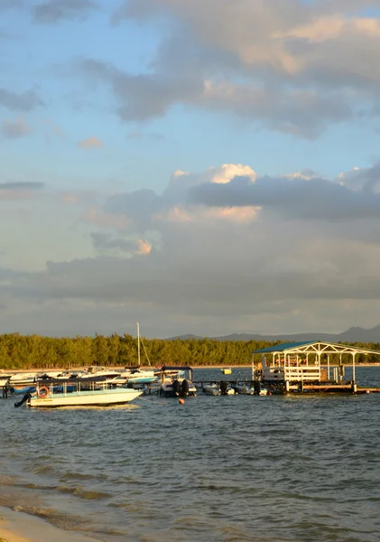 África, pintoresca zona de La Pointe Aux Canonniers en Mauricio — Foto de Stock