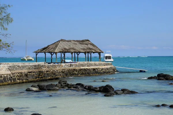 África, pintoresca zona de La Pointe Aux Canonniers en Mauricio — Foto de Stock