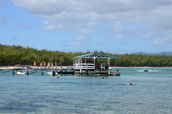 Malowniczej okolicy la Pointe aux canonniers na Mauritiusie — Zdjęcie stockowe