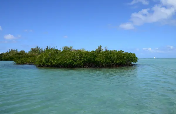 Afrika, pittoreska aera av Blue Bay nära Mahebourg — Stockfoto