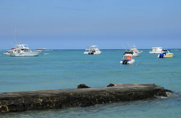 Africa, picturesque area of La Pointe Aux Canonniers in Mauritiu — Stock Photo, Image