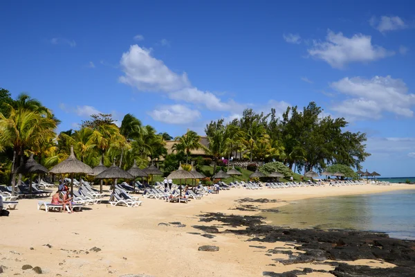 Schilderachtige gebied van la Pointe aux Hotel in Mauritius — Stockfoto