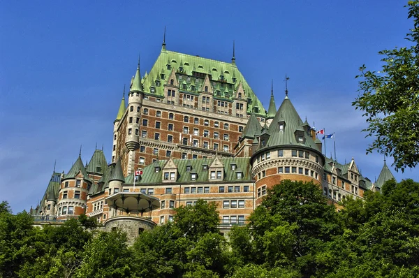 Canada, Chateau Frontenac in de stad van Quebec — Stockfoto