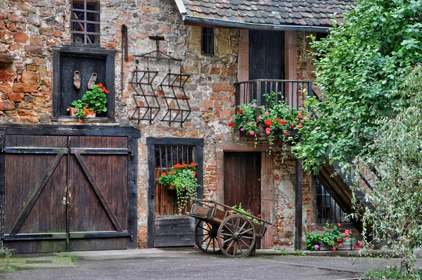 Colmar Alsace'deki / daki pitoresk eski ev — Stok fotoğraf