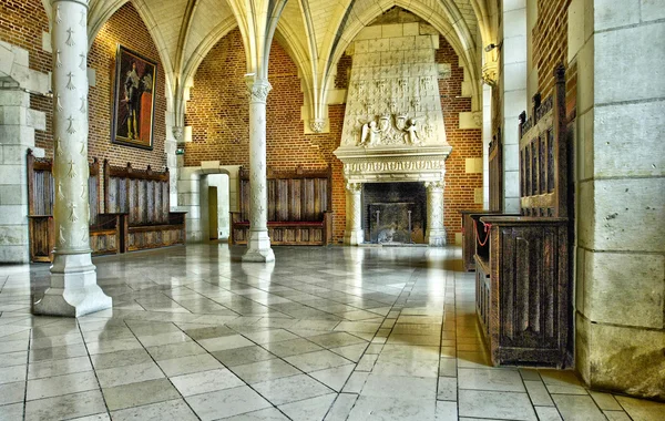 France, l'ancienne salle du conseil dans le château d'Amboise — Photo