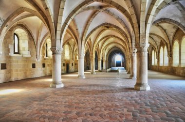 Portugal , historical and pisturesque  Alcobaca monastery  clipart