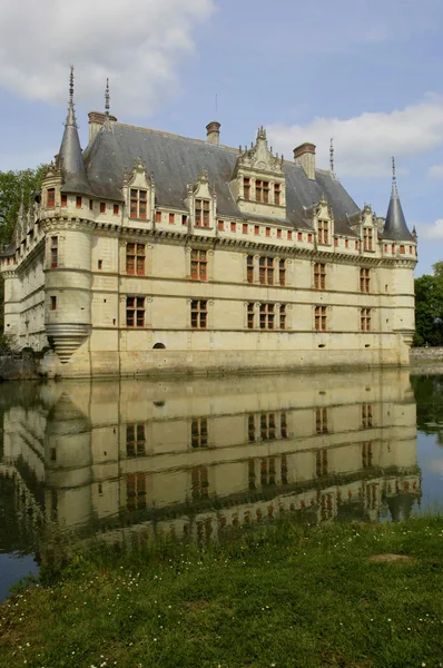 Castillo renacentista de Azay le Rideau en Touraine — Foto de Stock