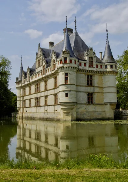 Renesansowy zamek azay le rideau w regionie Turenia — Zdjęcie stockowe