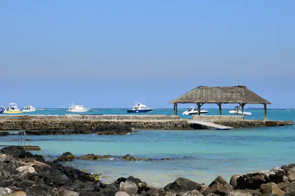 África, pintoresca zona de La Pointe Aux Canonniers en Mauricio — Foto de Stock