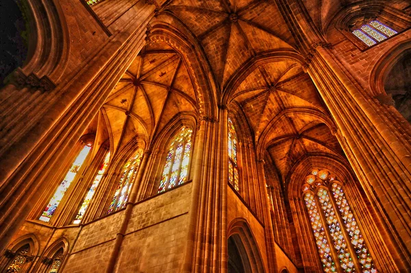 Interior del monasterio de Batalha en Portugal — Foto de Stock