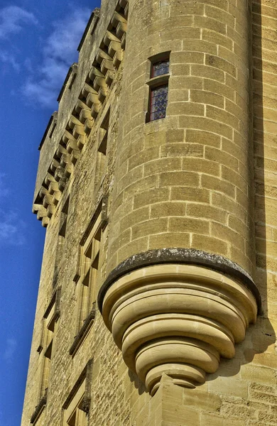 France, the middle age castle of Puymartin — Stock Photo, Image