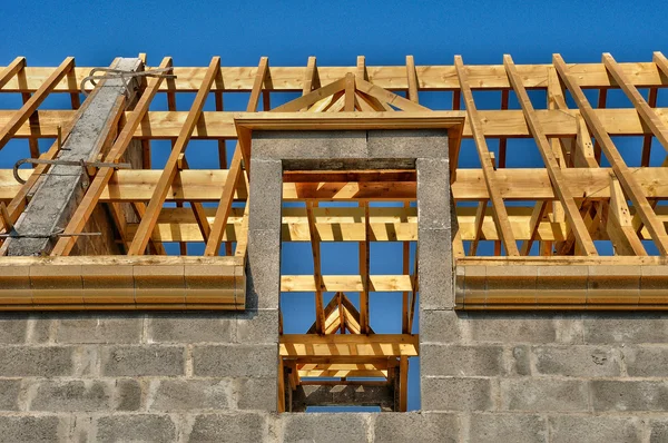 Aroof structuur van een huis in ile de France — Stockfoto