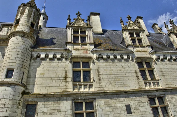 Francie, hrad Loches v regionu Indre et Loire — Stock fotografie