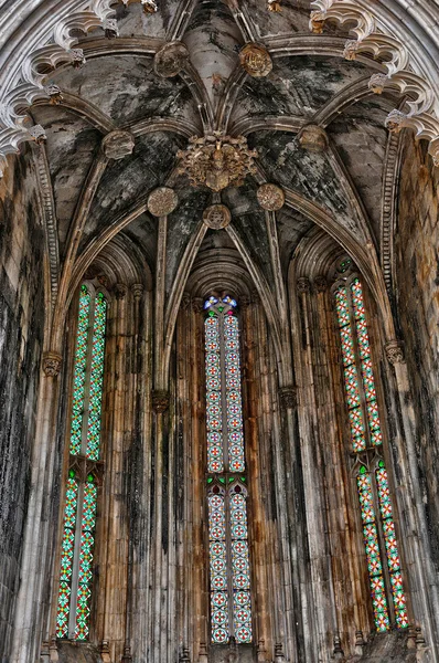 Interior do Mosteiro da Batalha em Portugal — Fotografia de Stock