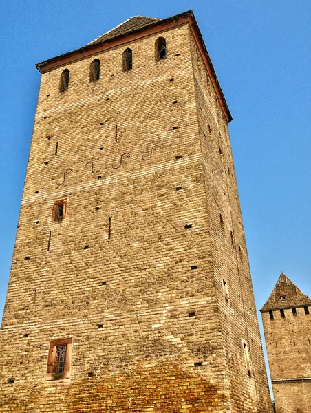 Torre de Ponts Couverts en Estrasburgo en Alsacia —  Fotos de Stock