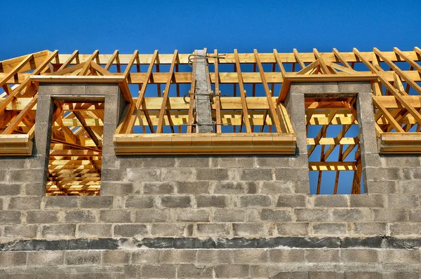 Aroof structuur van een huis in ile de France — Stockfoto