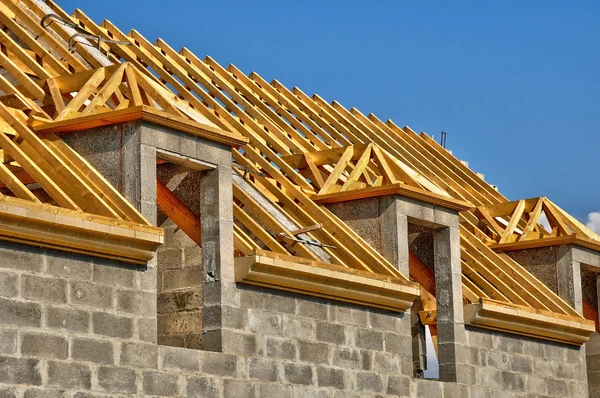 Aroof struktury domu w ile de France — Zdjęcie stockowe