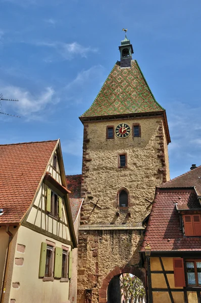 Haut Rhin, aldeia de Bergheim na Alsácia — Fotografia de Stock