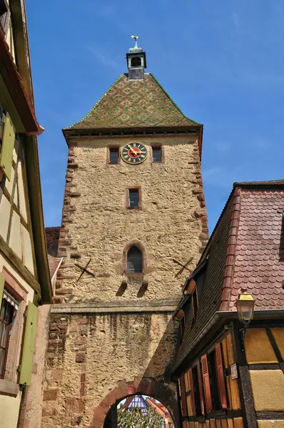 Haut Rhin, villaggio di Bergheim in Alsazia — Foto Stock