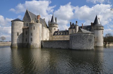 picturesque city of Sully sur Loire in Loiret  clipart