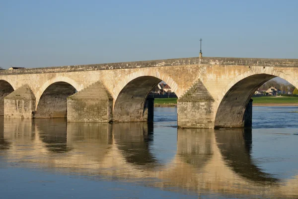 Cidade pitoresca de Gien em Loiret — Fotografia de Stock