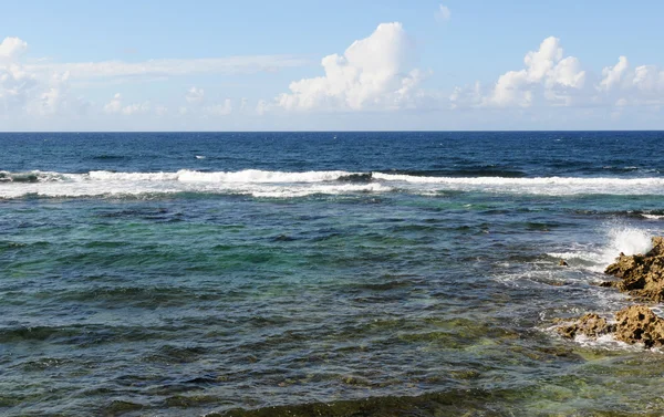 Am meer von anse bertrand in guadeloupe — Stockfoto